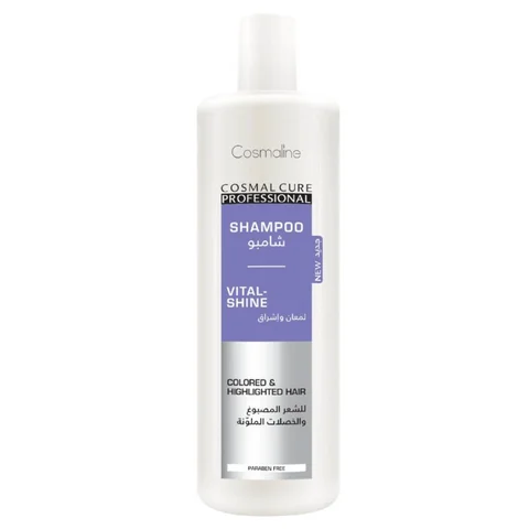 Cosmal Cure Professional Vital Shine Shampoo For Colored & Highlighted Hair 1000ML