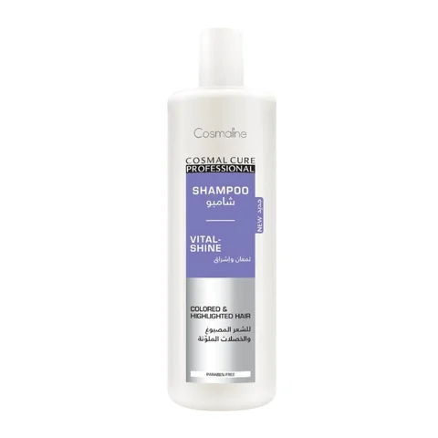Cosmal Cure Professional Vital Shine Shampoo For Colored & Highlighted Hair 500ML