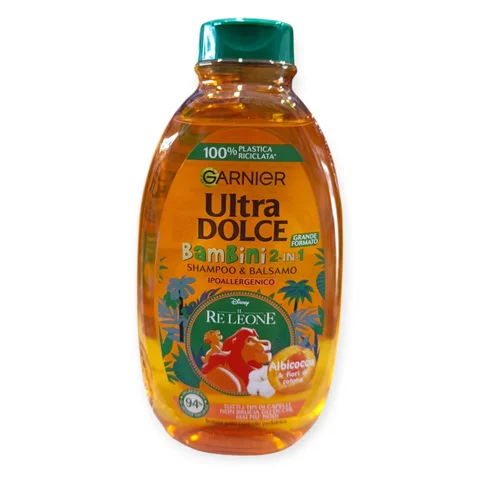 Garnier Ultra Dolce Bambini 2-in-1 Lion King Apricot Shampoo 400ml