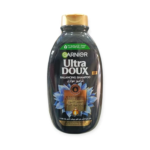 Garnier Ultra Doux Black Charcoal & Nigella Seed Oil Balancing Shampoo 400ml