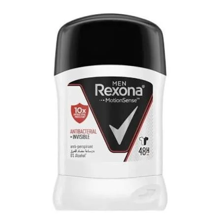 Rexona Men MotionSense Antibacterial + Invisible Antiperspirant Deodorant Stick 50g