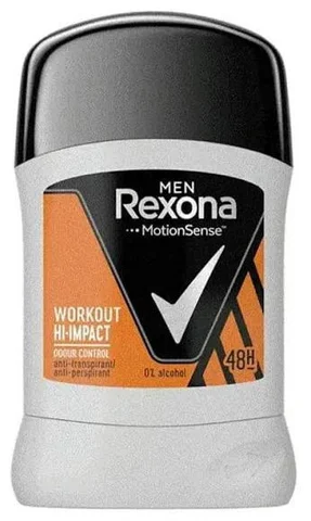 Rexona Men MotionSense Workout Hi-Impact Antiperspirant Deodorant Stick 50g